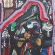 Libidinal Lumps, 72" x 48", oil and vermiculite on canvas over panel, 2017