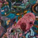 Devotional Decoy, 72"x60", oil on canvas, 2009