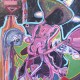 Nocturnal Autoerotic Affiliation, 69"x63", oil on canvas, 2010