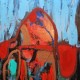Whimsical Mountain #2, 72"x48", oil on canvas, 2011