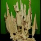 99.999996 Untitled #1, 54\"x54\", oil and rags and light bulbs on canvas, 2004
