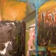 99.999998 Moral Landscape #3, 48"x36", oil on canvases, 2004