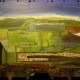 99.999999 Moral Landscape #2, 36\"x48\"x24\", acrylic on plastic tv backing, 2004