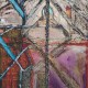 Postmodern Prolepsis: The Gothic Architectonic, 72" x 48", oil and vermiculite on canvas over panel, 2017