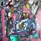 Meme-creature #2, 60"x48", oil on canvas, 2007