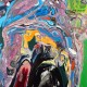 Transmogrification of the Idol into a Mountain, 72"x48", oil on canvas, 2007