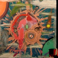 Mandala #2, 36"x36", oil on canvas, 2005