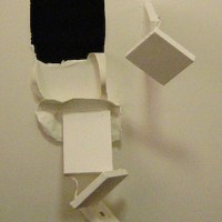 Untitled, 36"x24", gesso on canvases, 2005