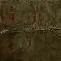 Hide As Trophy, 12"x36", oil on canvas, 2004