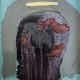 Untitled, 17" x 11", oil on burlap, 2024