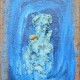 Untitled, 16" x 12", oil on burlap, 2024