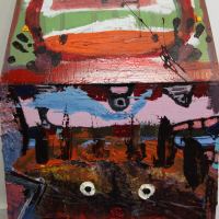 47. Untitled, 36" X 20" X 12", oil on board, 2009