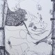 Untitled, 8"x5", pen on paper, 2025