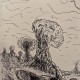 Braintree, NM; 8"x5"; pen on paper; 2025