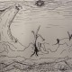 Untitled, 4.5" x 8", pen on paper, 2019
