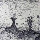Untitled, 5"x8", pen on paper, 2023