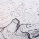 Untitled, 5"x8", pen on paper, 2024