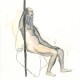 Untitled, 14" x11", pencil and gouache on paper, 2013